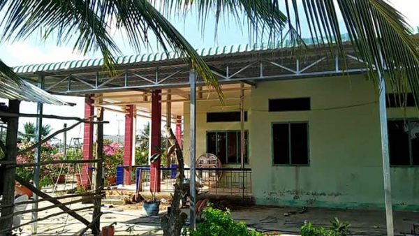 Lợp mái tôn nhà vườn 