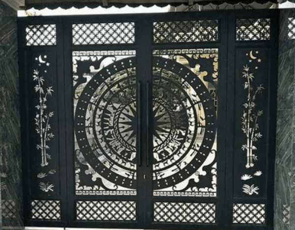 Cổng Sắt CNC Trống Đồng 